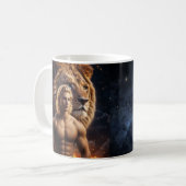 Leo Male Astrologische Tasse (Vorderseite Links)