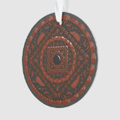 Leo Mandala Acrylic Ornament (Vorderseite)