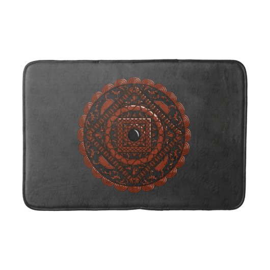 Leo Mandala Bath Mat Badematte (Vorderseite)