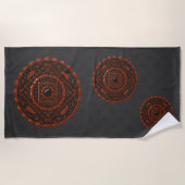 Leo Mandala Beach Towel Strandtuch (Vorderseite)