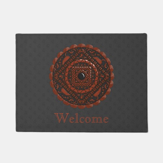 Leo Mandala Doormat Fußmatte (Vorderseite)
