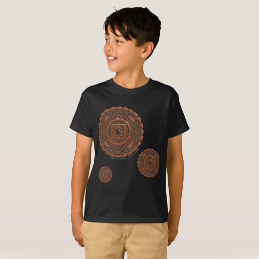 Leo Mandala Kid's and Baby Dark Shirt (Vorne ganz)