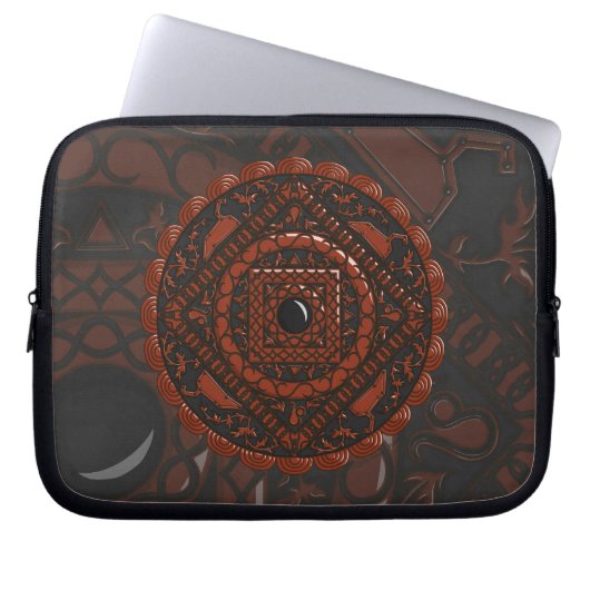 Leo Mandala Laptop Case (Vorderseite)