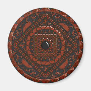 Leo Mandala Magnet
