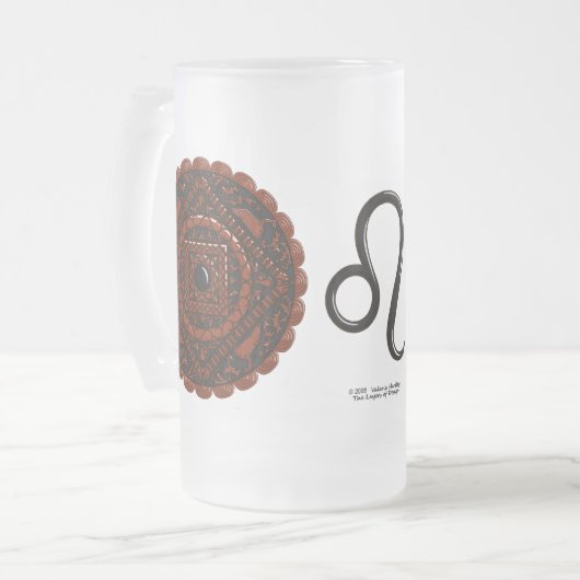 Leo Mandala Tasse (Vorderseite Links)