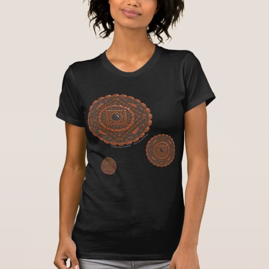 Leo Mandala Women's Dark Shirt (Vorderseite)