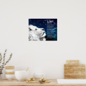 Leo-Merkmale Poster (Küche)