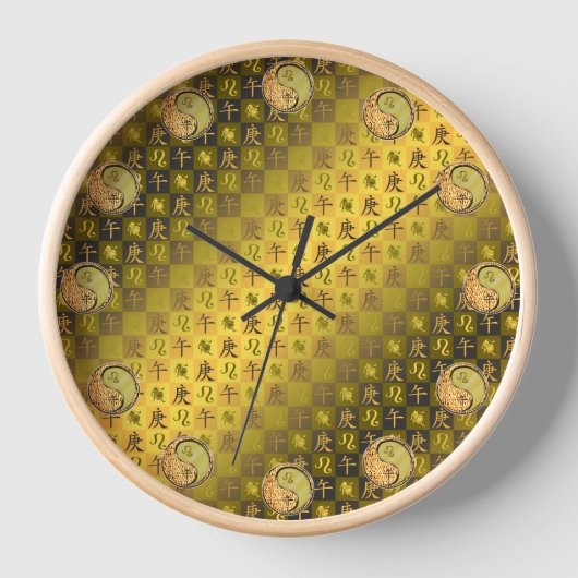 Leo & Metal Horse Uhr (Vorderseite)