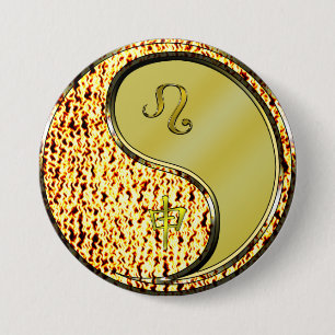 Leo & Metal Monkey Button