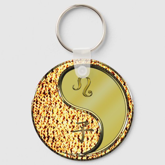 Leo & Metal Rat Schlüsselanhänger (Vorderseite)