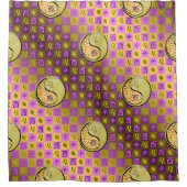 Leo & Metal Rooster Duschvorhang (Vorderseite)