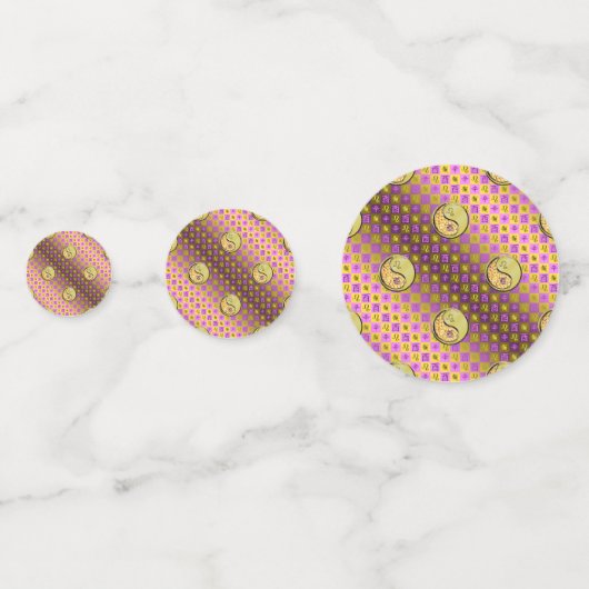 Leo & Metal Rooster Konfetti (Rückseiten)