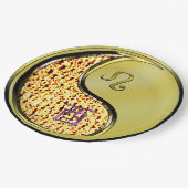 Leo & Metal Rooster Pappteller (Schrägansicht)