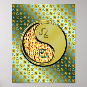 Leo & Metal Schlange Poster