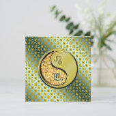 Leo & Metal Snake Karte (Stehend Vorderseite)