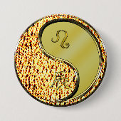 Leo & Metalldrache Button (Vorderseite)