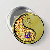 Leo & Metallener Ochse Button (Vorne & Hinten)