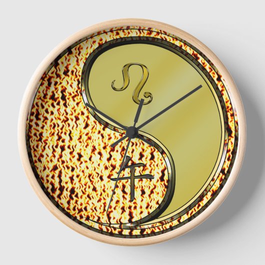 Leo & Metallisches Pferd Uhr (Vorderseite)