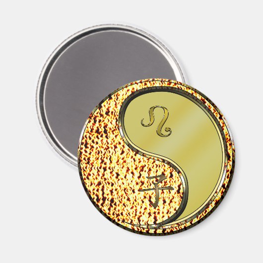 Leo & Metallratte Magnet (Vorderseite/Rückseite)