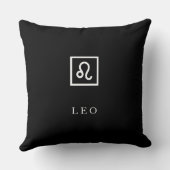 Leo – Minimalist Zodiac Decorative Pillow Kissen (Rückseite)