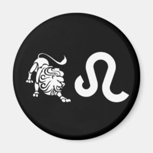 Leo mit Symbol Magnet