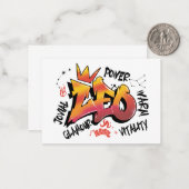 Leo Mitteilungskarte (Vorderseite/Rückseite Beispiel)