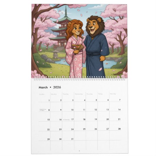 Leo & Nessa Kalender (Mär 2026)