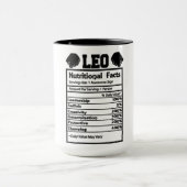 Leo Nutritional Facts Tasse (Zentrum)
