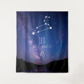 Leo | Personalisierte Astrologie Wandteppich (Vorderseite)