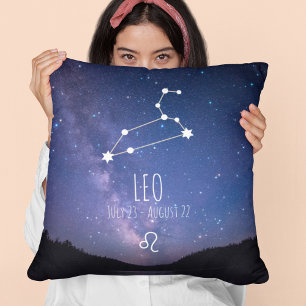 Leo Personalisierte Sternbild-Konstellation Kissen