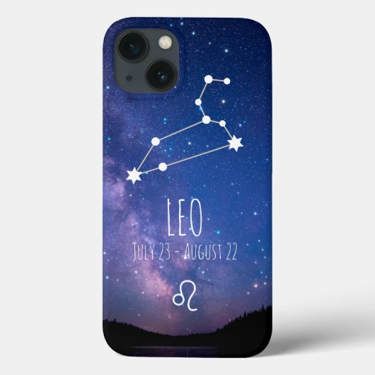 Leo | Personalisierte Sternbilder Case-Mate iPhone Hülle (Rückseite)