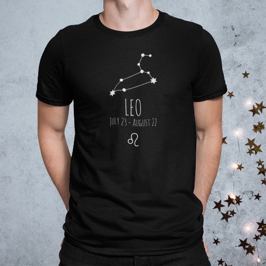 Leo | Personalisierter T - Shirt der Sternbilder