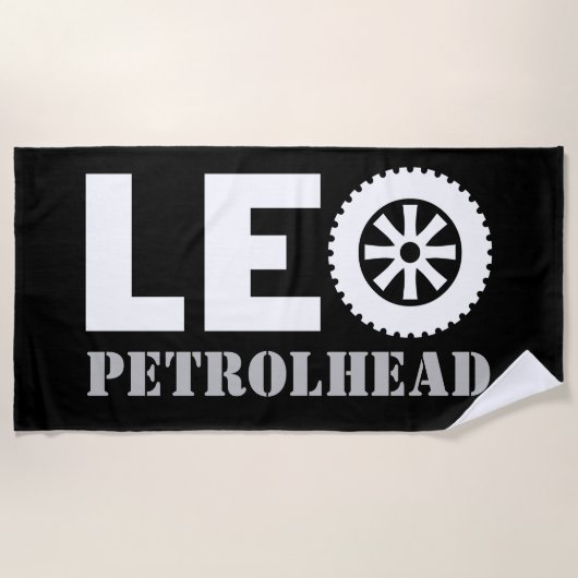 Leo Petrol Head Strandtuch (Vorderseite)