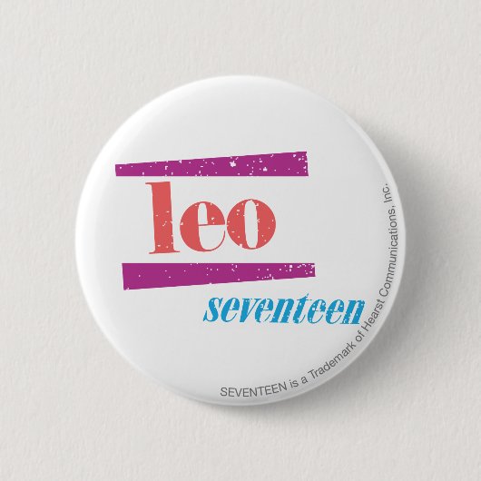 Leo Pink Button (Vorderseite)