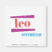 Leo Pink Magnet (Vorne)