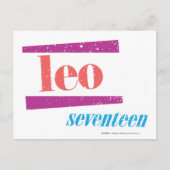 Leo Pink Postkarte (Vorderseite)
