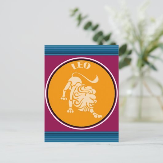 Leo Postcard Postkarte (Stehend Vorderseite)