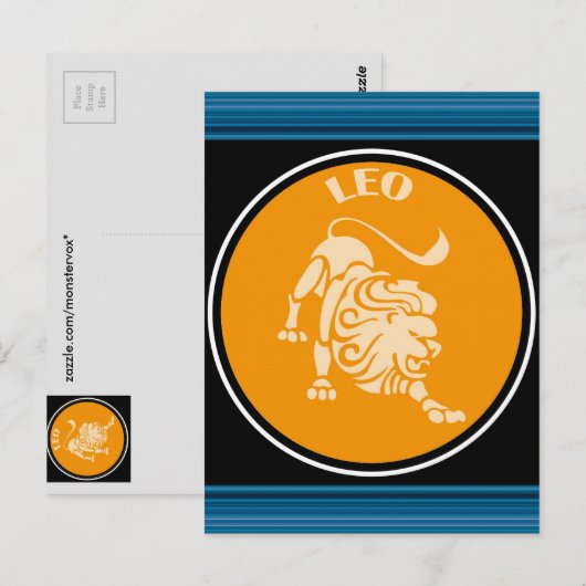 Leo Postcard Postkarte (Vorne/Hinten)