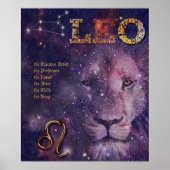 Leo ♌ Poster (anpassbar) (Vorne)