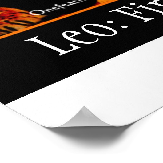 Leo-Poster Poster (Ecke)