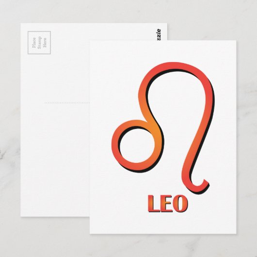 Leo Postkarte (Vorne/Hinten)