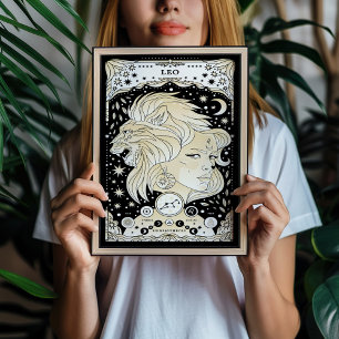 Leo Radiant and Regal - Astrologie Art Poster