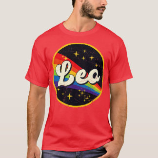 Leo Rainbow in Space Vintag GrungeStyle T-Shirt