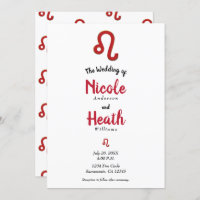 LEO Red Zodiac Astrologie Juli August Hochzeit