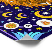 Leo: "Regal Roar" Zodiac Poster (Ecke)