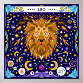 Leo: "Regal Roar" Zodiac Poster (Vorne)