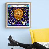 Leo: "Regal Roar" Zodiac Poster