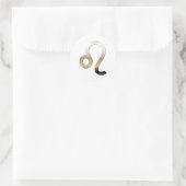 Leo Runder Aufkleber (Tasche)