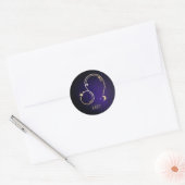 Leo Runder Aufkleber (Umschlag)