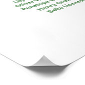 Leo Safari Baby Dusche Sitzplakat Poster (Ecke)